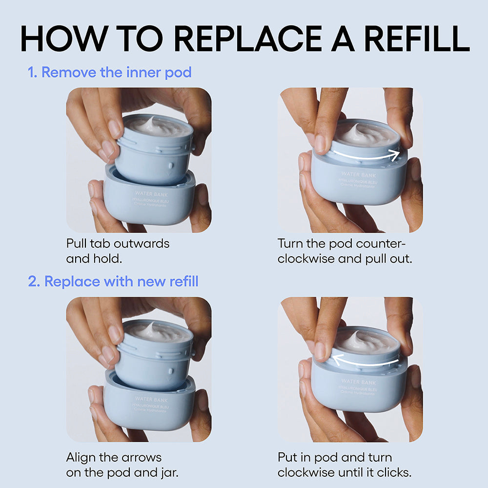 Water Bank Blue Hyaluronic Cream + Refill Duo